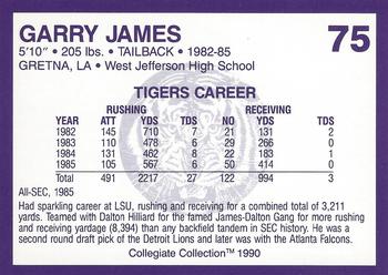 1990 Collegiate Collection LSU Tigers #75 Garry James Back