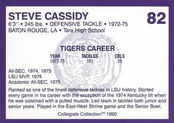 1990 Collegiate Collection LSU Tigers #82 Steve Cassidy Back