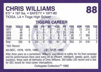 1990 Collegiate Collection LSU Tigers #88 Chris Williams Back
