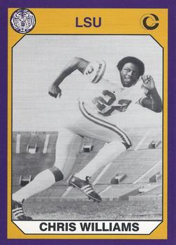 1990 Collegiate Collection LSU Tigers #88 Chris Williams Front