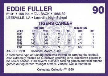 1990 Collegiate Collection LSU Tigers #90 Eddie Fuller Back