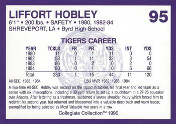 1990 Collegiate Collection LSU Tigers #95 Liffort Hobley Back