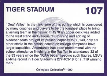 1990 Collegiate Collection LSU Tigers #107 Tiger Stadium Back