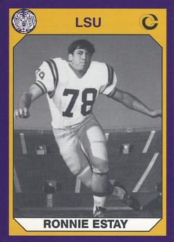 1990 Collegiate Collection LSU Tigers #126 Ron Estay Front