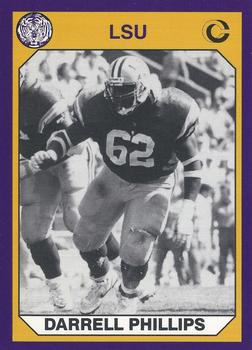 1990 Collegiate Collection LSU Tigers #128 Darrell Phillips Front