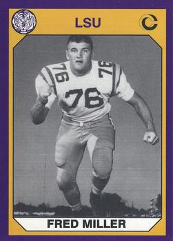 1990 Collegiate Collection LSU Tigers #160 Fred Miller Front