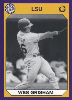 1990 Collegiate Collection LSU Tigers #163 Wes Grisham Front