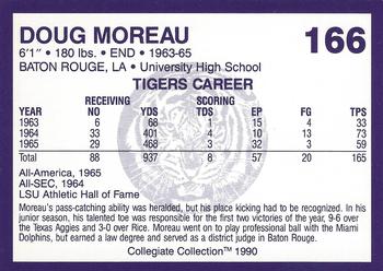 1990 Collegiate Collection LSU Tigers #166 Doug Moreau Back