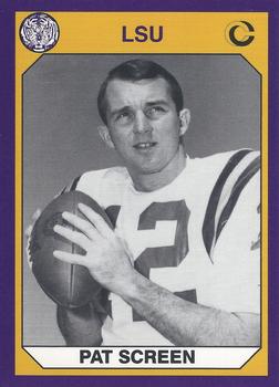 1990 Collegiate Collection LSU Tigers #172 Pat Screen Front