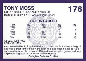 1990 Collegiate Collection LSU Tigers #176 Tony Moss Back