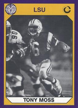 1990 Collegiate Collection LSU Tigers #176 Tony Moss Front