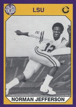 1990 Collegiate Collection LSU Tigers #178 Norman Jefferson Front