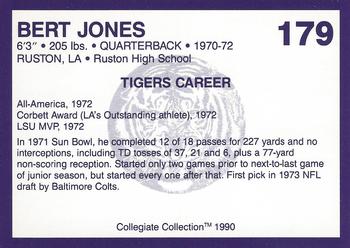 1990 Collegiate Collection LSU Tigers #179 Bert Jones Back