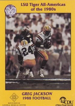 1989 LSU Tigers All-Americans #15 Greg Jackson Front