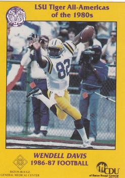 1989 LSU Tigers All-Americans #9 Wendell Davis Front