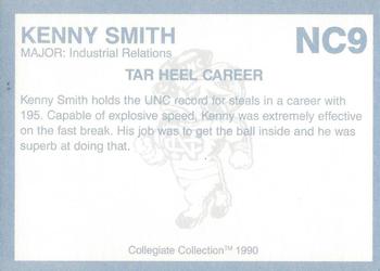 1990-91 Collegiate Collection North Carolina Tar Heels - Promos #NC9 Kenny Smith Back