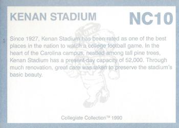 1990-91 Collegiate Collection North Carolina Tar Heels - Promos #NC10 Kenan Stadium Back