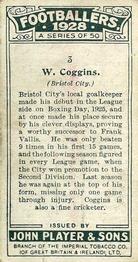 1928-29 Player's Footballers #3 Billy Coggins Back