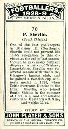 1928-29 Player's Footballers #70 Peter Shevlin Back