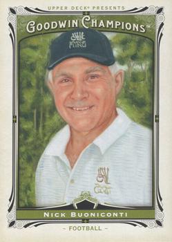 2013 Upper Deck Goodwin Champions #34a Nick Buoniconti Front