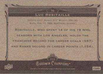 2013 Upper Deck Goodwin Champions #70b Luc Robitaille Back