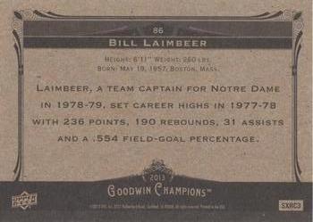 2013 Upper Deck Goodwin Champions #86b Bill Laimbeer Back