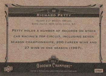 2013 Upper Deck Goodwin Champions #88b Richard Petty Back