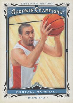 2013 Upper Deck Goodwin Champions #154 Kendall Marshall Front