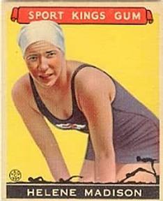 1933 Sport Kings (R338) #37 Helene Madison Front