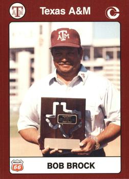 1991 Collegiate Collection Texas A&M Aggies #28 Bob Brock Front