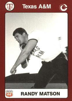 1991 Collegiate Collection Texas A&M Aggies #44 Randy Matson Front