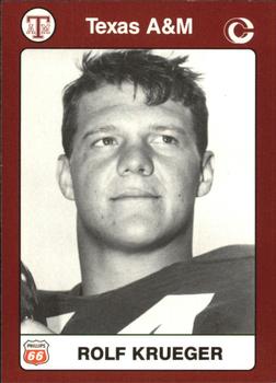 1991 Collegiate Collection Texas A&M Aggies #54 Rolf Krueger Front