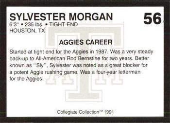 1991 Collegiate Collection Texas A&M Aggies #56 Sylvester Morgan Back