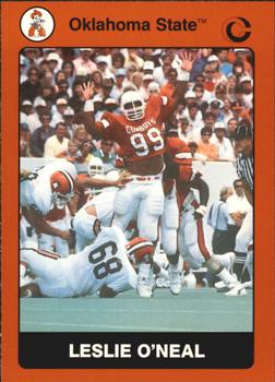 1991 Collegiate Collection Oklahoma State Cowboys #46 Leslie O'Neal Front