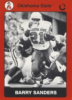 1991 Collegiate Collection Oklahoma State Cowboys #76 Barry Sanders Front