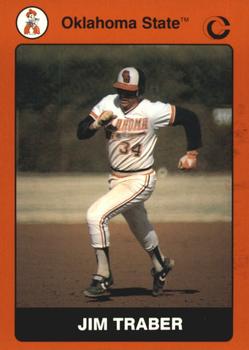 1991 Collegiate Collection Oklahoma State Cowboys #90 Jim Traber Front