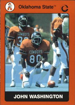 1991 Collegiate Collection Oklahoma State Cowboys #94 John Washington Front