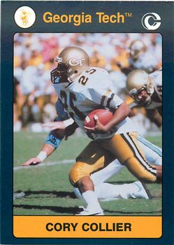1991 Collegiate Collection Georgia Tech Yellow Jackets #8 Cory Collier Front