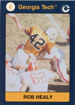 1991 Collegiate Collection Georgia Tech Yellow Jackets #25 Rob Healy Front