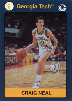 1991 Collegiate Collection Georgia Tech Yellow Jackets #33 Craig Neal Front