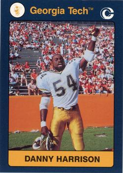 1991 Collegiate Collection Georgia Tech Yellow Jackets #34 Danny Harrison Front