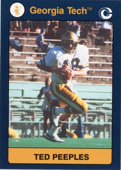 1991 Collegiate Collection Georgia Tech Yellow Jackets #56 Ted Peebles Front