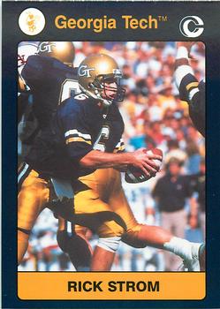 1991 Collegiate Collection Georgia Tech Yellow Jackets #69 Rick Strom Front