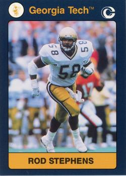 1991 Collegiate Collection Georgia Tech Yellow Jackets #121 Rod Stephens Front