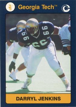 1991 Collegiate Collection Georgia Tech Yellow Jackets #126 Darryl Jenkins Front