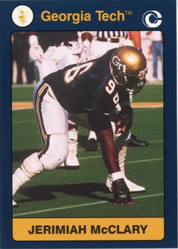 1991 Collegiate Collection Georgia Tech Yellow Jackets #127 Jerimiah McClary Front