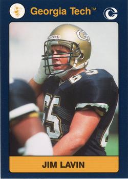 1991 Collegiate Collection Georgia Tech Yellow Jackets #137 Jim Lavin Front