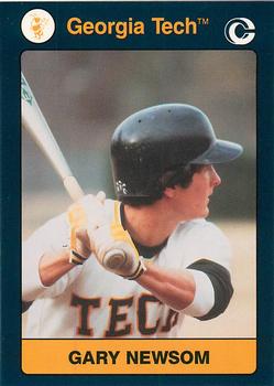 1991 Collegiate Collection Georgia Tech Yellow Jackets #139 Gary Newsom Front