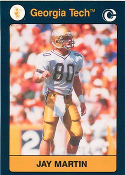 1991 Collegiate Collection Georgia Tech Yellow Jackets #147 Jay Martin Front