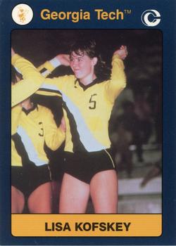 1991 Collegiate Collection Georgia Tech Yellow Jackets #161 Lisa Kofskey Front